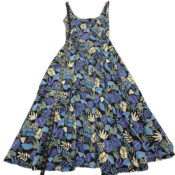 Nooworks Naomi Dress Women's Sz M Plant Life Midi Tank vacation resort Beach - Picture 6 of 10